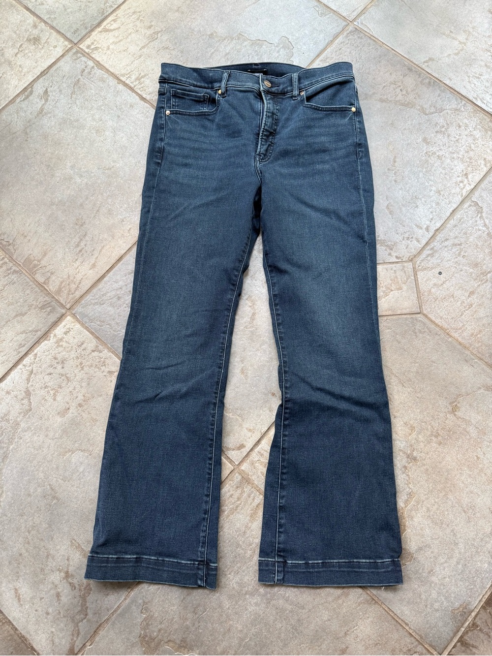 Express Dark Indigo Wide-Leg Jeans